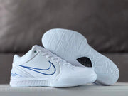 Nike Kobe 4 Basketball Shoes White and Blue