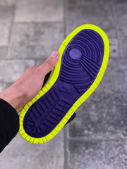 Air Jordan 1 Zoom Air CMFT Lemon Venom Plum Purple Sneakers