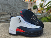 Jordan Air Jordan 12 White Black Red High-Top Sneakers