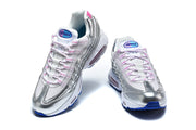 Nike Air Max 95 Silver Pink Blue Sneakers