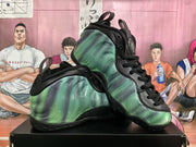 Aurora Spray Green Black Basketball Sneakers