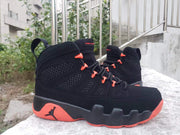 Jordan Air Jordan 9 Black and Red High-Top Sneakers