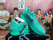Nike Basketball Sneakers Green Purple Statue of Liberty Style