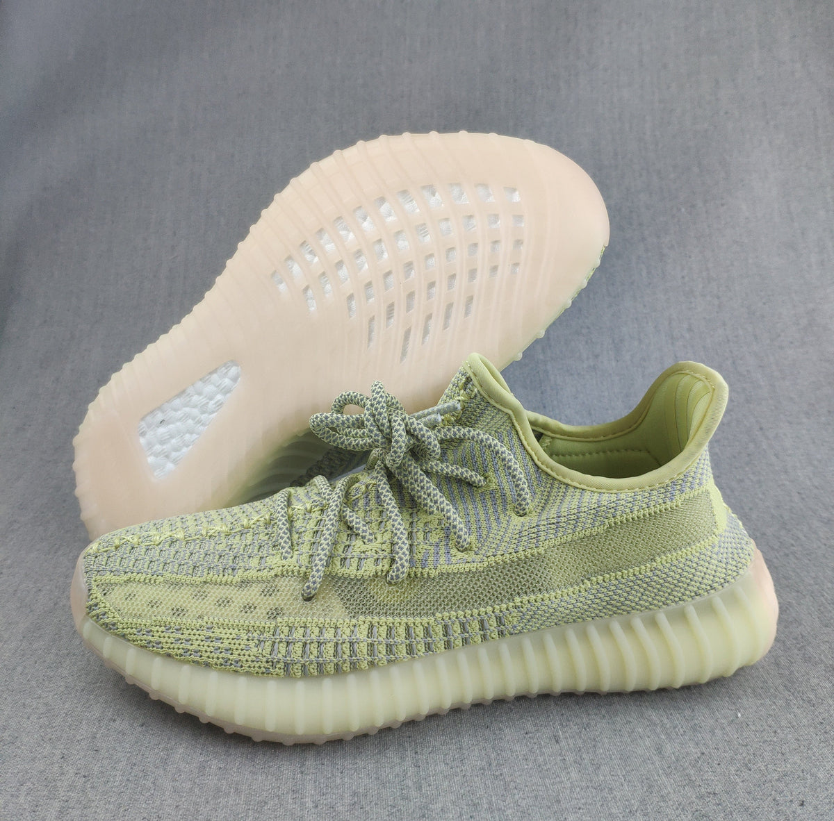 Yeezy 350 V2 Knit Sneakers Pale Green