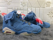 Jordan 6 Travis Scott Blue High-Top Sneakers