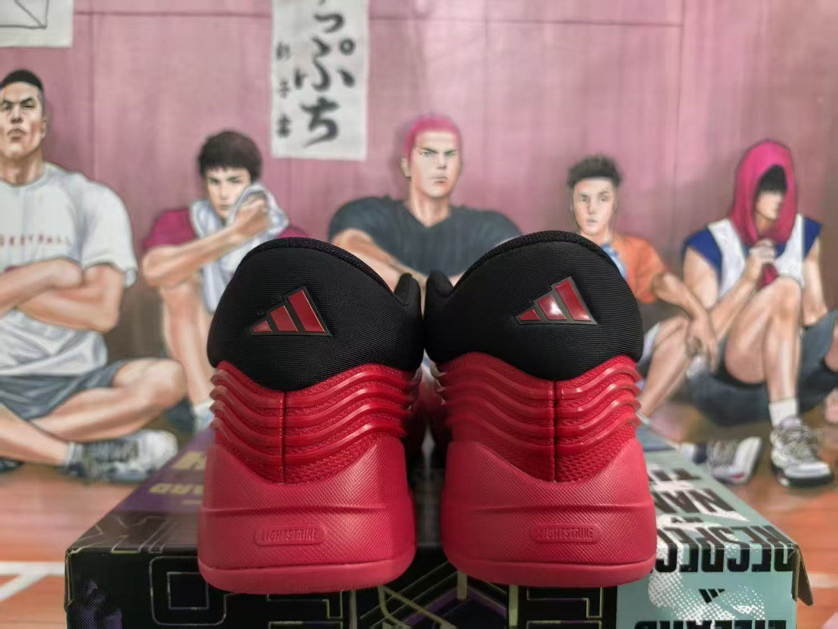 Adidas Basketball Sneakers Red Black