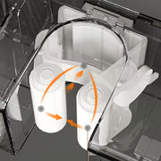 Wall-Mounted Mop & Broom Holder with Hooks – No-Drill, Space-Saving Cleaning Tool Organizer