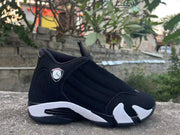 Air Jordan 14 Black and White Basketball Sneakers
