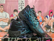 Puma Black and Blue Graphic Sneakers