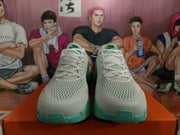 Nike Running Shoes White Green Gray Black