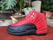 Air Jordan 12 High-Top Sneakers in Red/Black or Black/Purple