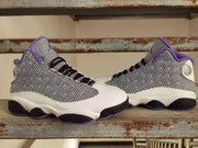 Jordan Air Jordan 13 Sneakers in Black, White and Purple