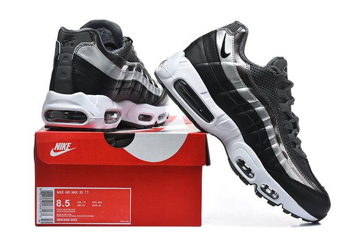Nike Air Max 95 TT Black and Metallic Silver Sneakers