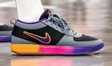 Nike Low-Top Sneakers in Gray, Black, Purple and Multicolor