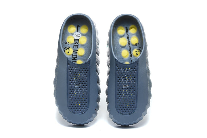 Nike Mind 001 Mule Blue Gray and Yellow
