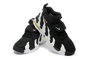 Nike Air More Uptempo Black White Gold Sneakers