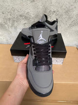 Jordan 4 Grey and Black Sneakers