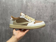 Jordan 1 Low Travis Scott Mocha Pink Sneakers