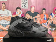 PUMA Black and Silver Basketball Sneakers
