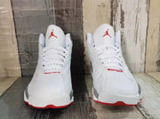 Jordan 13 White, Red & Grey Men's Sneakers