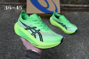 ASICS Green Running Shoes with Black Logo