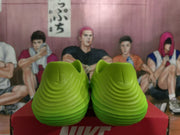 Nike Green Slip-On Sneakers with Swoosh