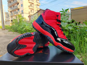 Jordan 11 Red and Black High-Top Sneakers