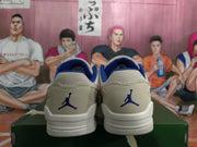 Jordan Low-Top Sneakers Off-White and Blue