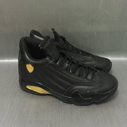 Jordan Air Jordan 14 Black and Gold High-Top Sneakers