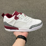 Air Jordan Spizike Low White and Burgundy Sneakers FQ1759-106