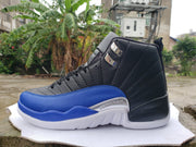 Jordan Air Jordan 12 High-Top Sneakers Black Blue White