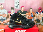 Nike Air More Uptempo Black Gold Basketball Sneakers