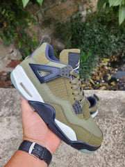 Jordan Air Jordan 4 Retro Olive Canvas Sneakers