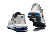 Nike Shox Ride 2 Silver and Blue Sneakers