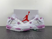 Jordan Air Jordan 4 Retro White and Pink Sneakers CT8527-116