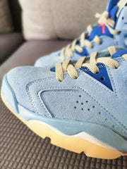 Jordan 6 Travis Scott Blue High-Top Sneakers