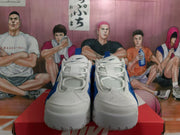 Nike White and Blue Sneakers