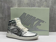 Jordan 1 High Metallic Silver Sneakers