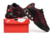 Nike Air Max Black and Red Running-Style Sneakers