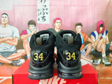 Nike Air More Uptempo Black Gold Basketball Sneakers