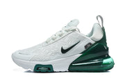 Nike Air Max 270 White and Green Sneakers