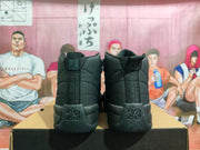 Jordan 12 Black High-Top Basketball Sneakers