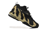 Nike Air More Uptempo Low Black and Gold Sneakers