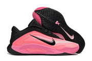 Nike A'ja Wilson 1 Basketball Shoes Black Pink and White Silver