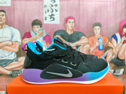 Nike Zoom Basketball Shoes Black Purple Blue